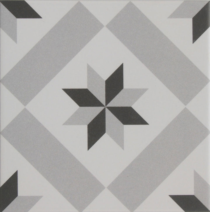 Marokkanische Fliese 20x20 cm in Zementfliesen-Optik