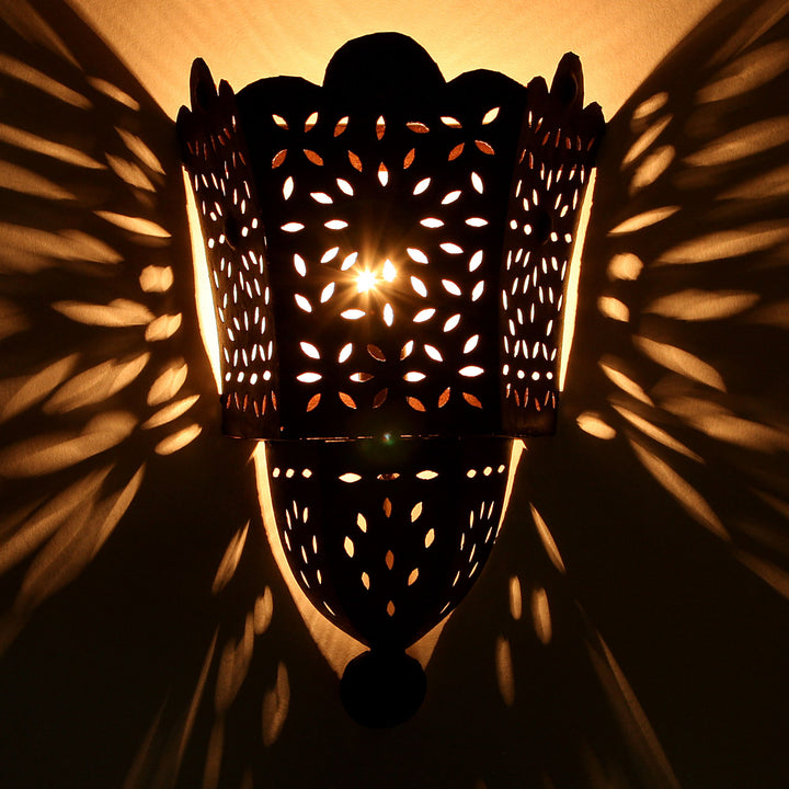 Orientalische Eisen Wandleuchte EWL 34