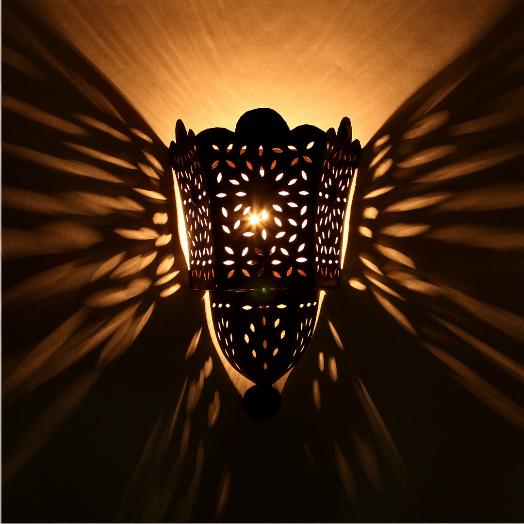 Orientalische Eisen Wandleuchte EWL 34