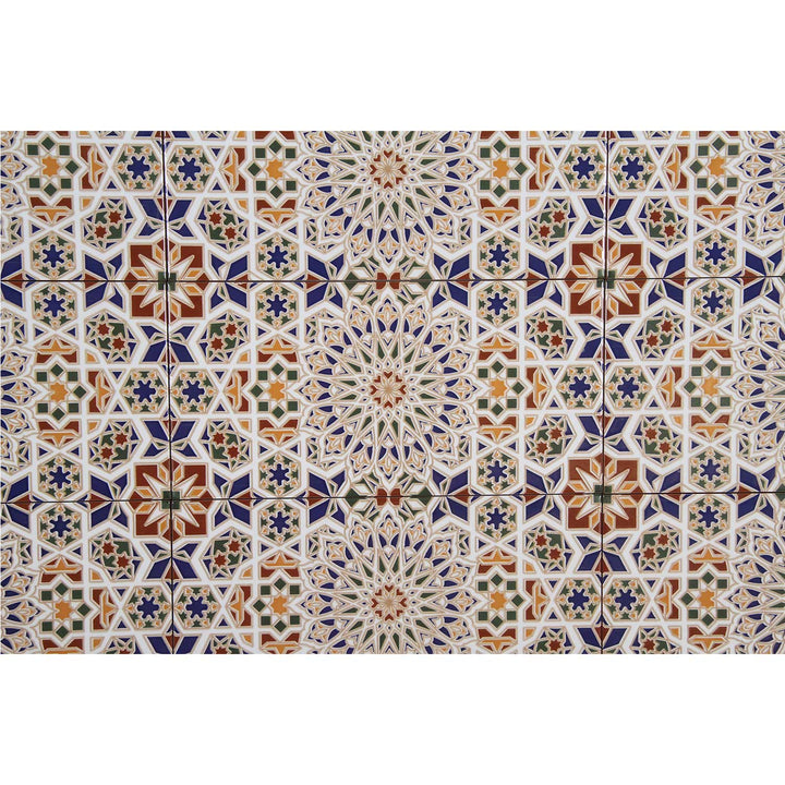 Marokkanische Wandfliesen 30x15 cm – Stern-Mosaik