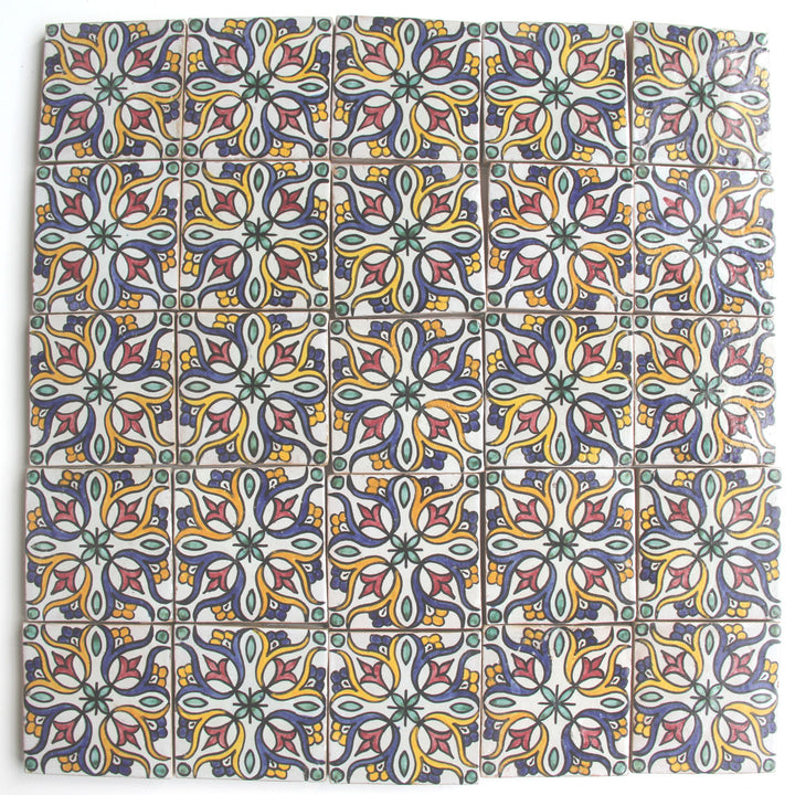 Handbemalte Fliese 10x10 cm – Boho