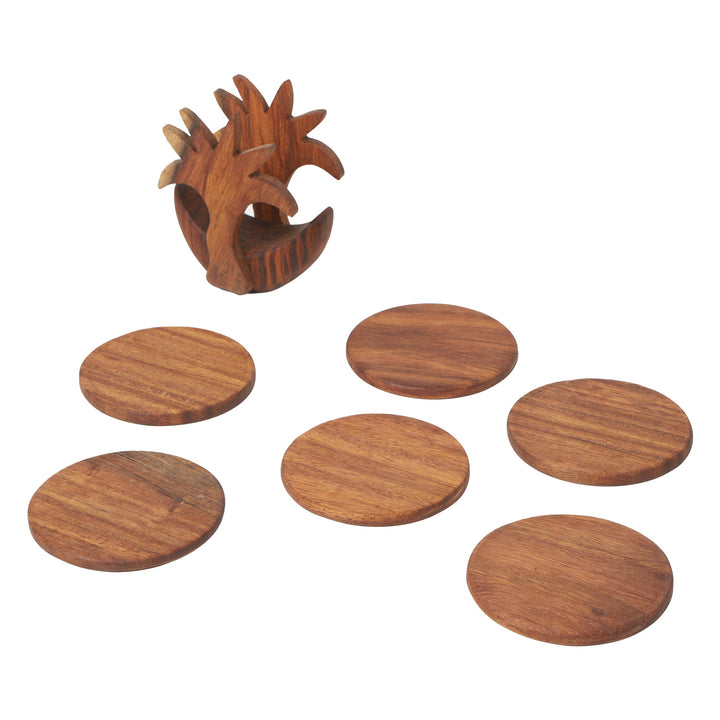 Orientalische Glasuntersetzer Kaya26 mit Palmen-Ornament