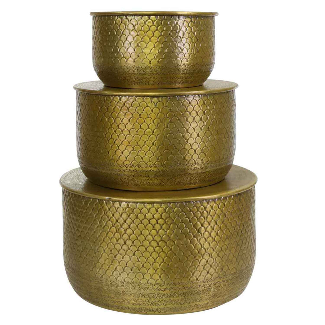 Orientalischer Beistelltisch Alava Gold