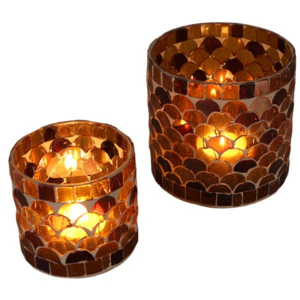 Orientalisches Mosaik Windlicht Athen Gelb