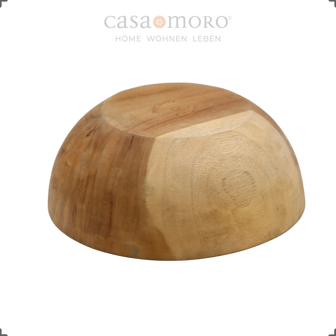 Tischdeko mit Maßen aus Teakholz